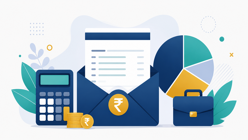 6 LPA in hand salary per month complete breakdown illustration