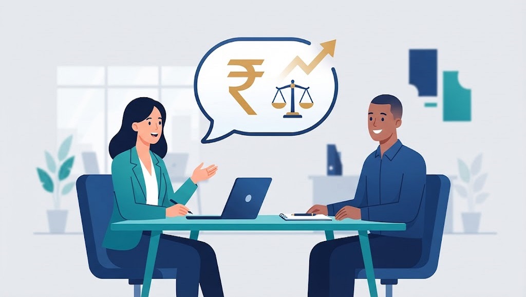 how to answer expected salary question in interview illustration